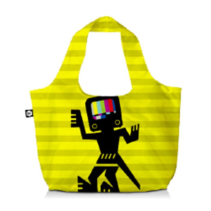 BG BERLIN, NÁKUPNÍ TAŠKA ECO BAG CAVE MAN YELLOW - SHOPPER KABELKY - KABELKY