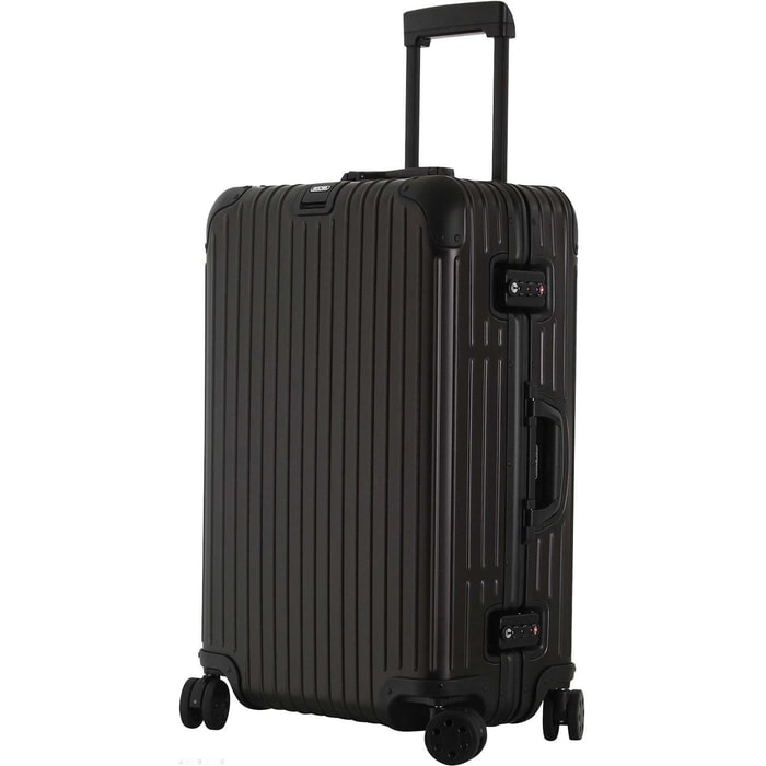 RIMOWA, KUFOR RIMOWA TOPAS STEALTH, ČIERNY, 61L - ŠKRUPINOVÉ KUFRE - CESTOVNÉ  KUFRE A TAŠKY