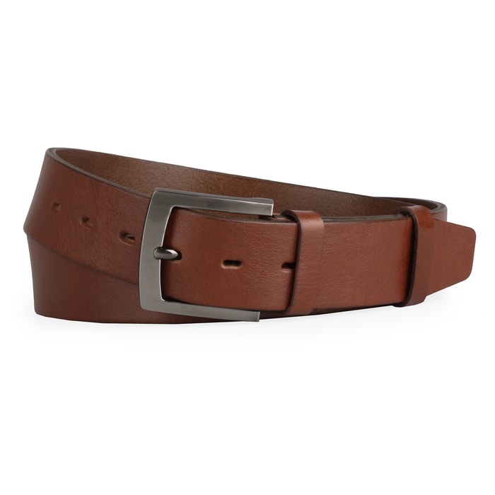 PENNY BELTS, PÁNSKÝ KOŽENÝ OPASEK 2548, HNĚDÝ - PÁNSKÉ OPASKY - DOPLŇKY