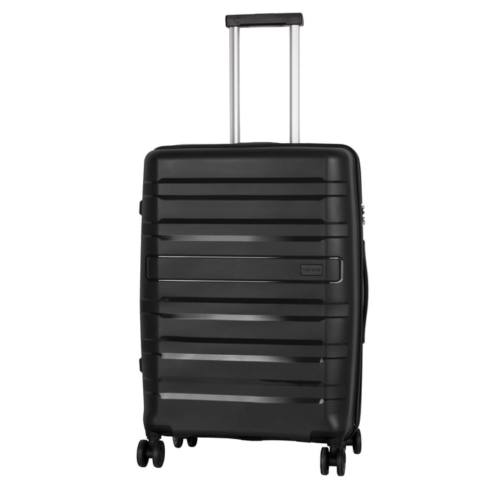 TRAVELITE, TRAVELITE KOSMOS 4W M BLACK - ŠKRUPINOVÉ KUFRE - CESTOVNÉ  KUFRE A TAŠKY