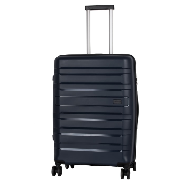 TRAVELITE, CESTOVNÝ KUFOR KOSMOS 4W M NAVY 72/80 L - ŠKRUPINOVÉ KUFRE - CESTOVNÉ  KUFRE A TAŠKY