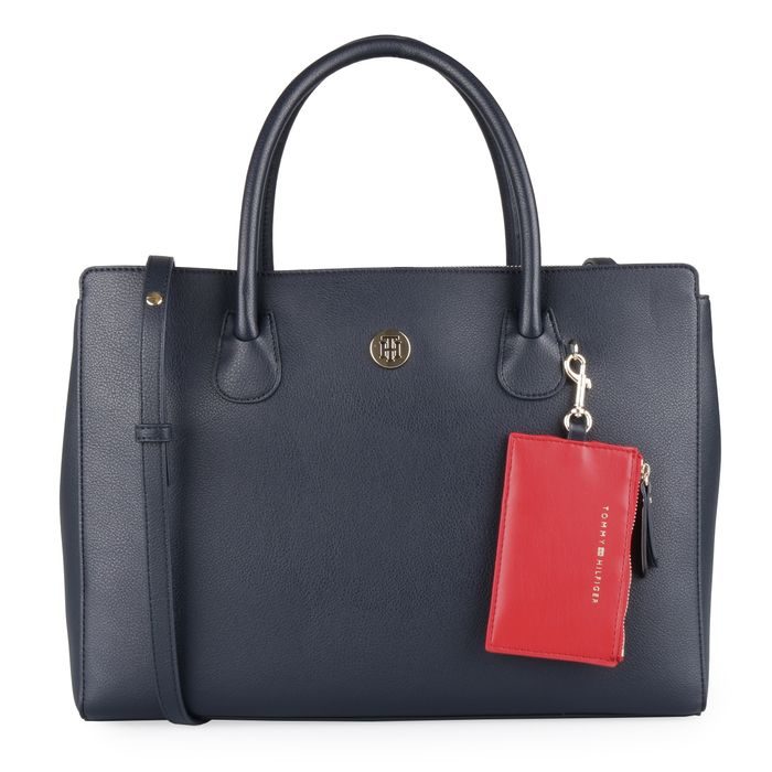 TOMMY HILFIGER, DÁMSKA KABELKA CHARMING TOMMY WORK AW0AW06460 - KABELKY CEZ RAMENO - KABELKY