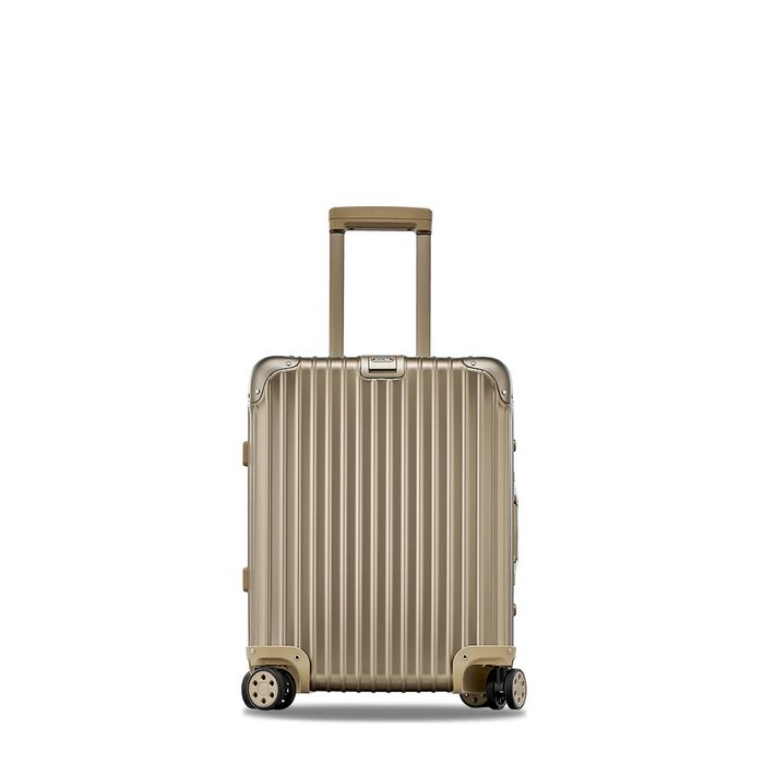 RIMOWA, CESTOVNÝ KUFOR TOPAS TITANIUM 45 L - ŠKRUPINOVÉ KUFRE - CESTOVNÉ  KUFRE A TAŠKY