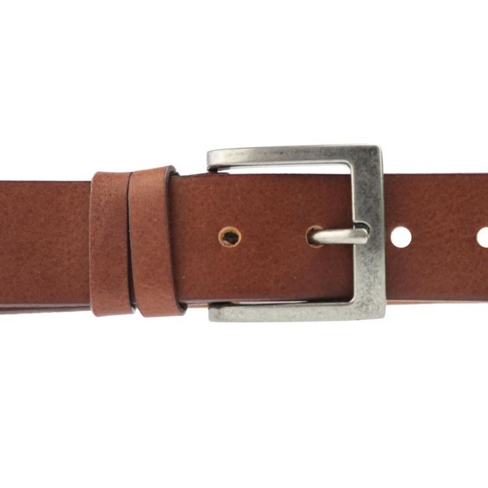 PENNY BELTS, PÁNSKÝ KOŽENÝ OPASEK 501/R42, HNĚDÝ - PÁNSKÉ OPASKY - DOPLŇKY