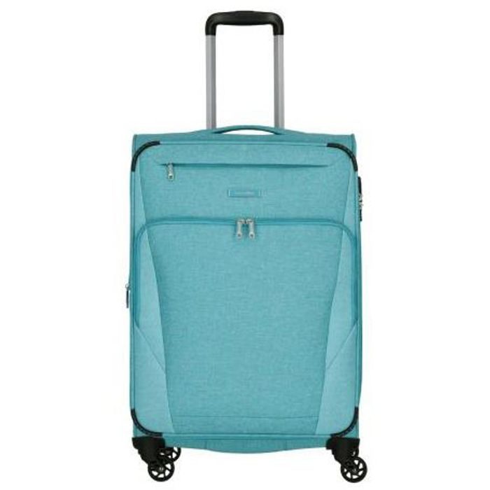 TRAVELITE, CESTOVNÝ KUFOR JAKKU 4W M TURQUOISE 64/69 L - LÁTKOVÉ KUFRE - CESTOVNÉ  KUFRE A TAŠKY