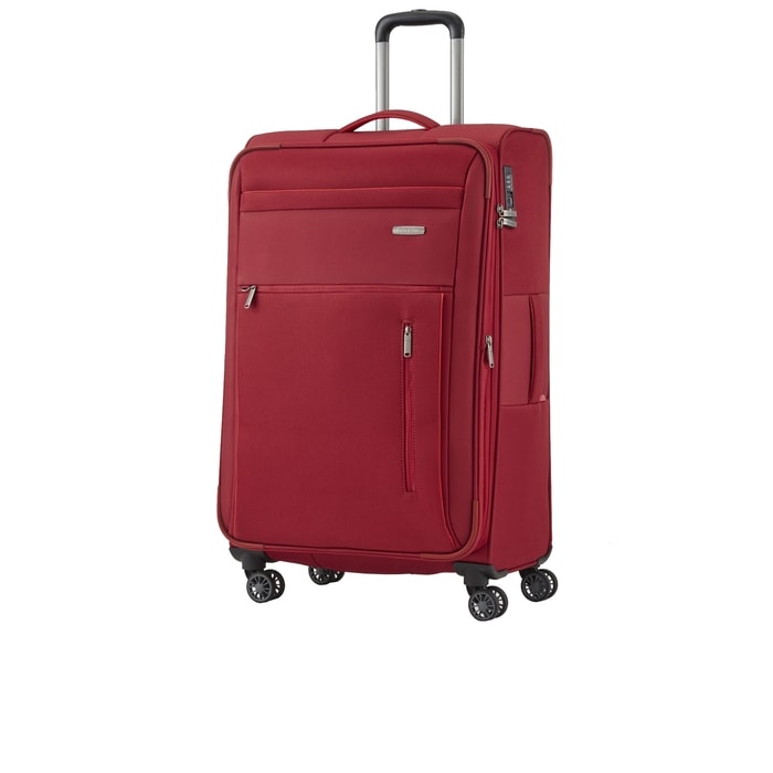 TRAVELITE, CESTOVNÍ KUFR CAPRI 4W L RED 89849-10 98/111 L - LÁTKOVÉ KUFRY - CESTOVNÍ KUFRY A TAŠKY