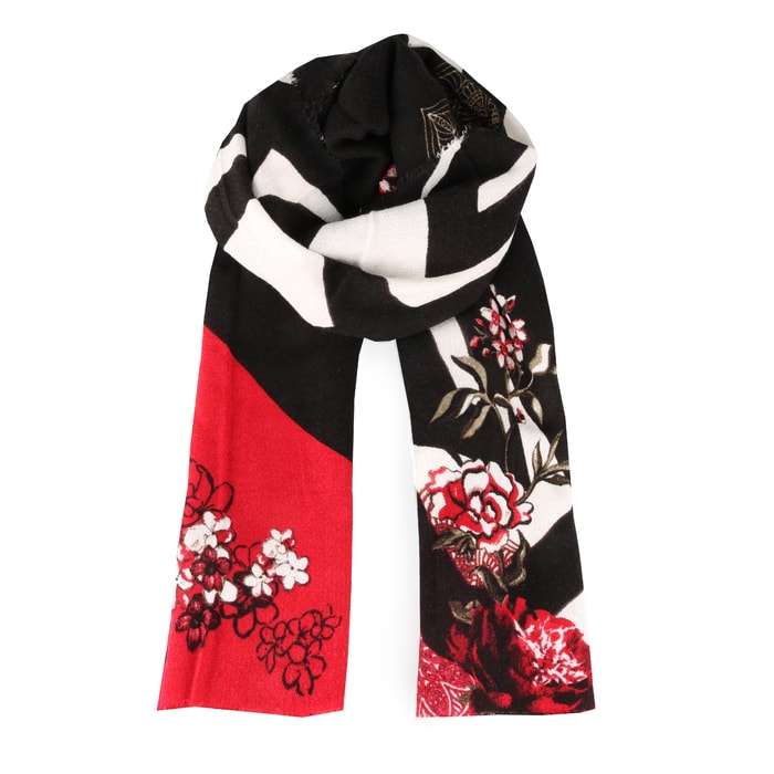 DESIGUAL, DÁMSKÝ OBDÉLNÍKOVÝ ŠÁTEK FOULARD EXTRAORDINARY 17WAWK21-3007 - ŠÁTKY A ŠÁLY - DOPLŇKY