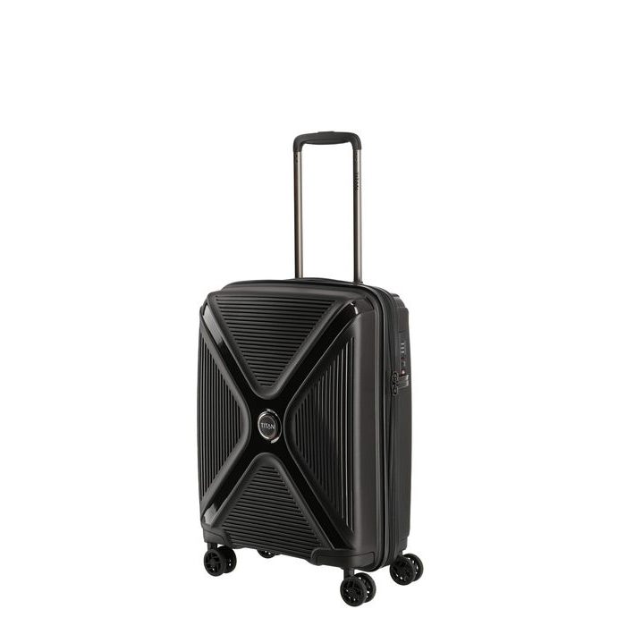 TITAN, KABÍNOVÝ KUFOR PARADOXX 4W S BLACK UNI 40 L - PRÍRUČNÁ BATOŽINA - CESTOVNÉ  KUFRE A TAŠKY