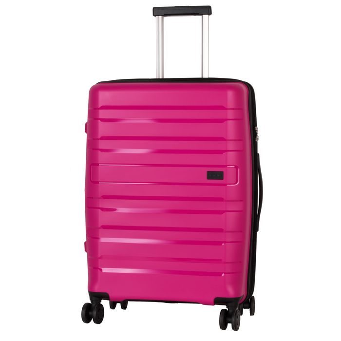 TRAVELITE, TRAVELITE KOSMOS 4W M PINK - SKOŘEPINOVÉ KUFRY - CESTOVNÍ KUFRY A TAŠKY