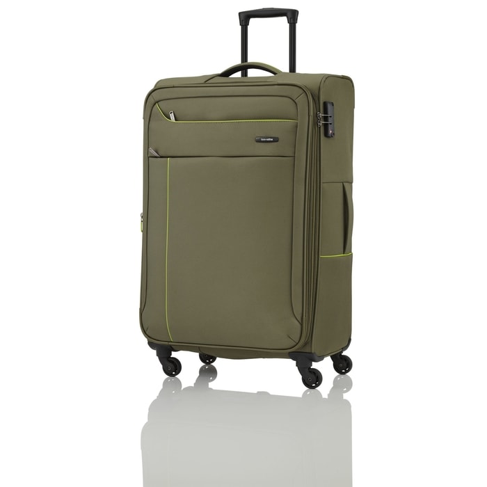 TRAVELITE, TRAVELITE SOLARIS 4W L OLIVE/LEMON - LÁTKOVÉ KUFRE - CESTOVNÉ  KUFRE A TAŠKY