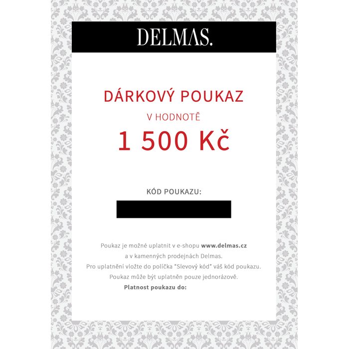 DELMAS DARČEKOVÝ POUKAZ - DARČEKOVÉ ŠEKY - DOPLNKY