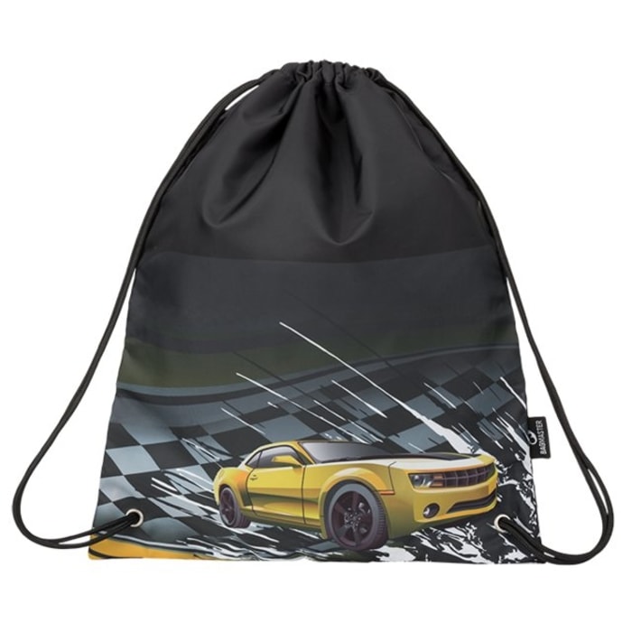 BAGMASTER, SÁČEK NA PŘEZUVKY GALAXY 9 D BLACK/YELLOW - ŠKOLNÍ A DĚTSKÉ BATOHY - BATOHY