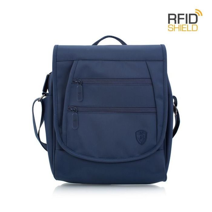 HEYS, TAŠKA CEZ RAMENO HILITE RFID CROSSBODY MESSENGER NAVY - TAŠKY CEZ RAMENO - PÁNSKE TAŠKY