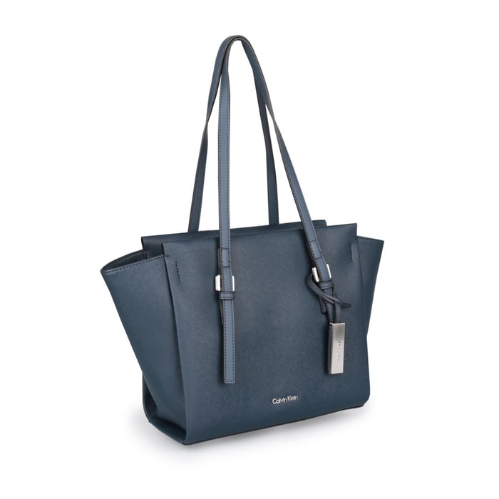 CALVIN KLEIN, KABELKA MEDIUM TOTE K60K602131 411, MODRÁ - KABELKY DO RUKY - KABELKY