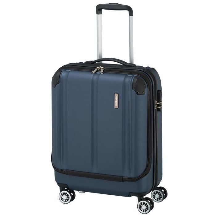 TRAVELITE, KABÍNOVÝ CESTOVNÝ KUFOR CITY 4W BUSINESS WHEELER NAVY 40 L - PRÍRUČNÁ BATOŽINA - CESTOVNÉ  KUFRE A TAŠKY