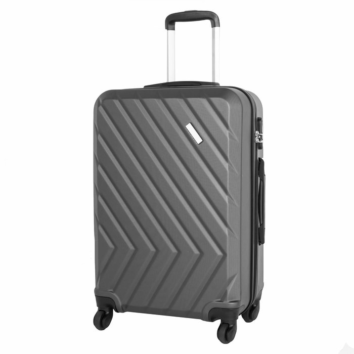 TRAVELITE, CESTOVNÍ KUFR QUICK 4W M ANTHRACITE 64 L - SKOŘEPINOVÉ KUFRY - CESTOVNÍ KUFRY A TAŠKY