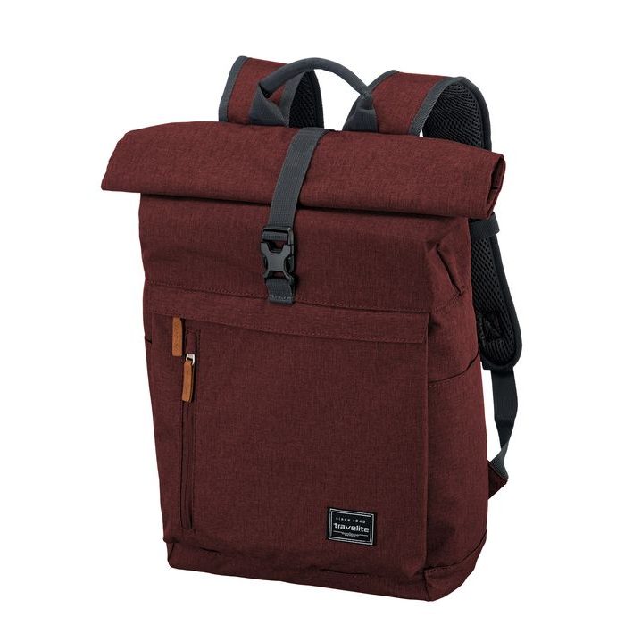 TRAVELITE, MĚSTSKÝ BATOH BASICS ROLL-UP BORDEAUX 35 L - MESTSKÉ BATOHY - BATOHY