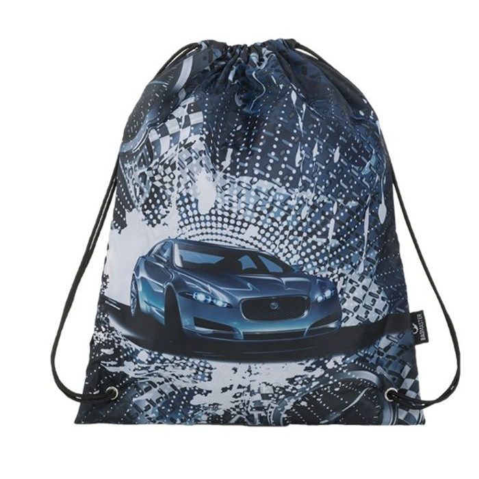 BAGMASTER, SÁČEK NA PŘEZUVKY ALFA 9 C BLUE/BLACK 1,2 L - SPORTOVNÍ BATOHY - BATOHY