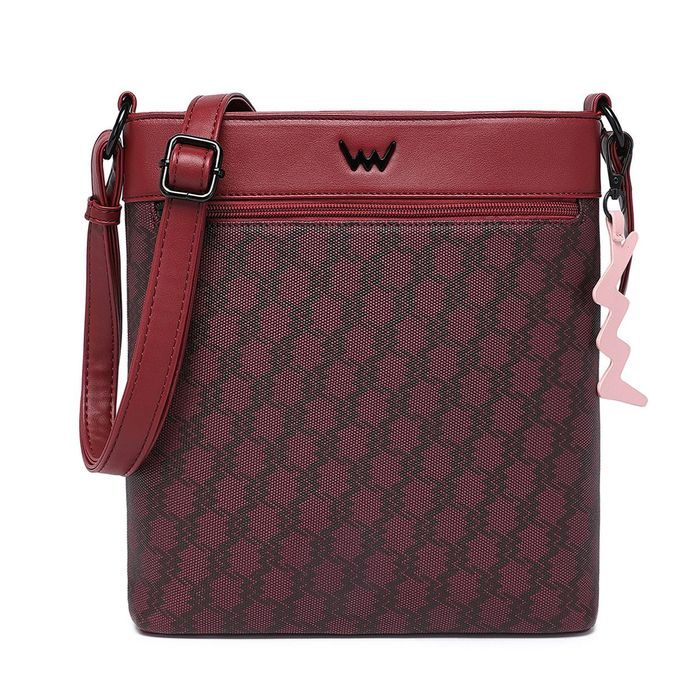 VUCH, DÁMSKÁ CROSSBODY KABELKA CARLENE WINE - KABELKY PŘES RAMENO - KABELKY