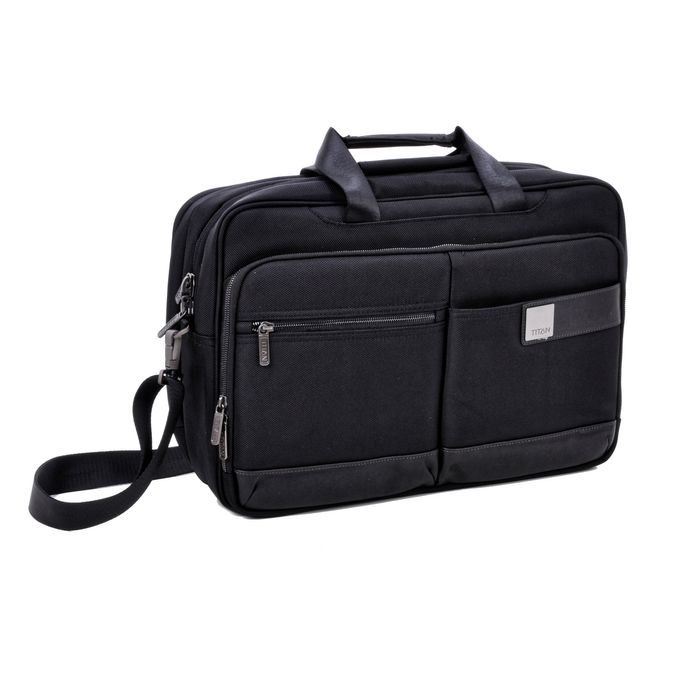 TITAN, PALUBNÁ TAŠKA POWER PACK LAPTOP BAG L BLACK 26/32 L - NA NOTEBOOK - PÁNSKE TAŠKY