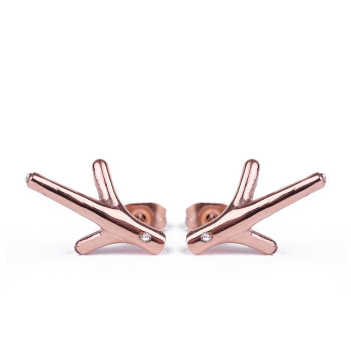 VUCH, DÁMSKE NÁUŠNICE TWIGGY ROSE GOLD - ŠPERKY A HODINKY - DOPLNKY