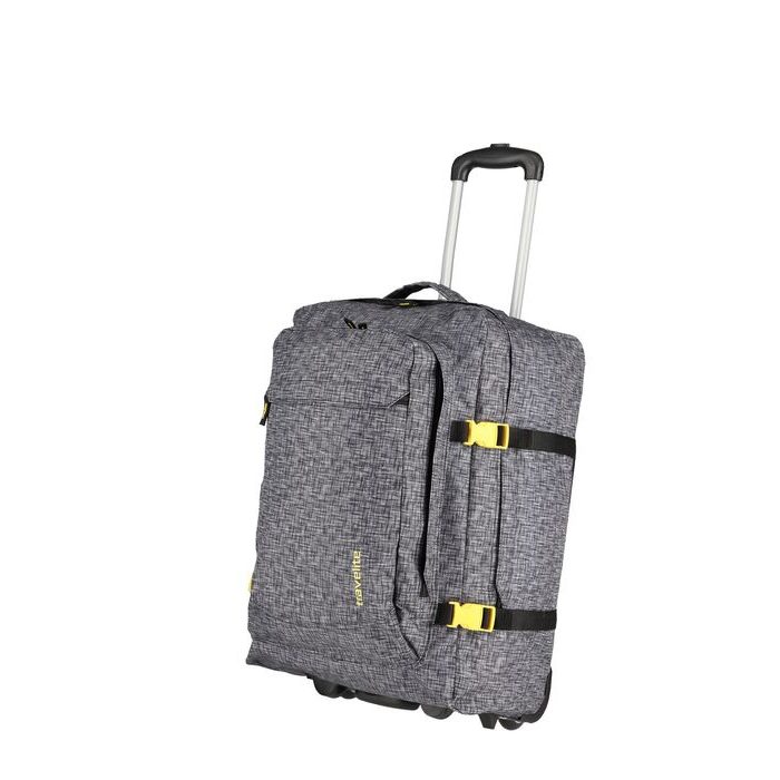 TRAVELITE, CESTOVNÍ TAŠKA NA KOLEČKÁCH BASICS ANTHRACITE PRINT 46 L - CESTOVNÉ TAŠKY - CESTOVNÉ  KUFRE A TAŠKY