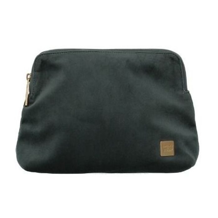 TITAN, KOSMETICKÁ TAŠKA BARBARA VELVET COSMETIC BAG FOREST GREEN - KOSMETICKÉ A TOALETNÍ TAŠKY - CESTOVNÍ KUFRY A TAŠKY