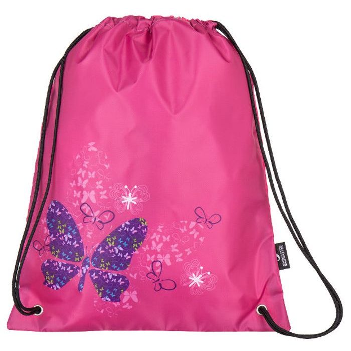 BAGMASTER, SÁČEK NA PŘEZUVKY POLO 7 A PINK/VIOLET 1,2 L - ŠKOLNÍ A DĚTSKÉ BATOHY - BATOHY