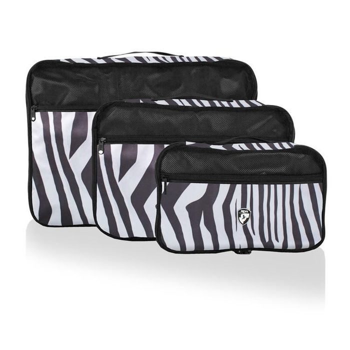 HEYS, ORGANIZÉRY DO BATOŽINY EXOTIC PACKING CUBE SET ZEBRA – SADA 3 KS - CESTOVNÉ PRÍSLUŠENSTVO - CESTOVNÉ  KUFRE A TAŠKY