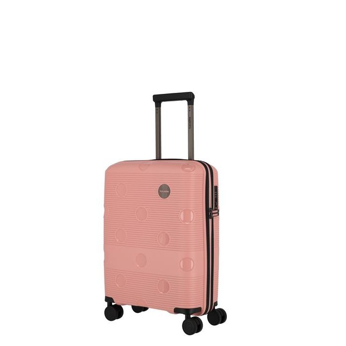 TRAVELITE, KABINOVÝ CESTOVNÍ KUFR SMARTY 4W S PINK 34 L - PŘÍRUČNÍ ZAVAZADLA - CESTOVNÍ KUFRY A TAŠKY