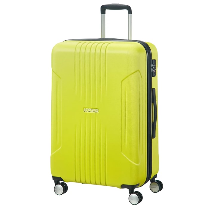 AMERICAN TOURISTER, STREDNÝ CESTOVNÝ KUFOR TRACKLITE SPINNER 34G 71/82 L - ŠKRUPINOVÉ KUFRE - CESTOVNÉ  KUFRE A TAŠKY