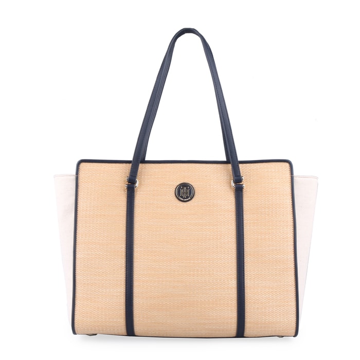 TOMMY HILFIGER, DÁMSKA KABELKA MODERN TOMMY RAFFIA AW0AW05409 - KABELKY CEZ RAMENO - KABELKY