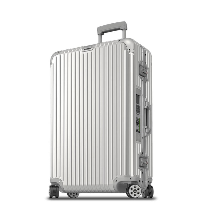 RIMOWA, KUFOR RIMOWA 78 TOPAS E-TAG, STRIEBORNÁ - ŠKRUPINOVÉ KUFRE - CESTOVNÉ  KUFRE A TAŠKY