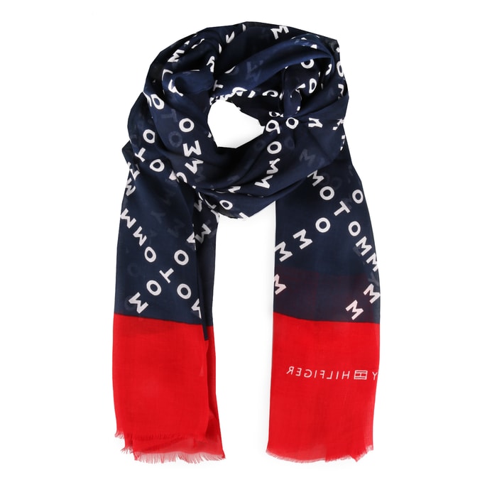 TOMMY HILFIGER, EȘARFĂ DREPTUNGHIULARĂ PENTRU DAMĂ BOLD CORPORATE AW0AW05901 - EȘARFE ȘI ȘALURI - ACCESORII