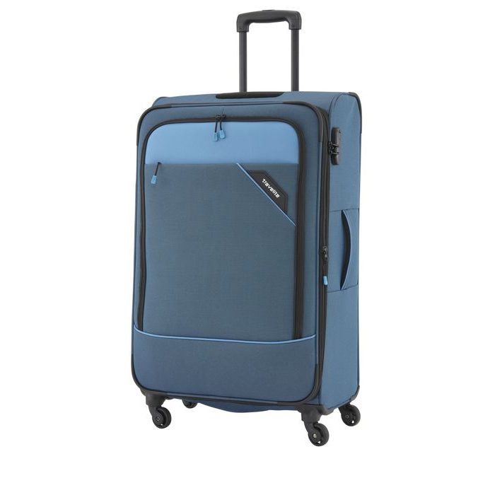 TRAVELITE, CESTOVNÝ KUFOR 4W L BLUE 87549-20 102/115 L - LÁTKOVÉ KUFRE - CESTOVNÉ  KUFRE A TAŠKY