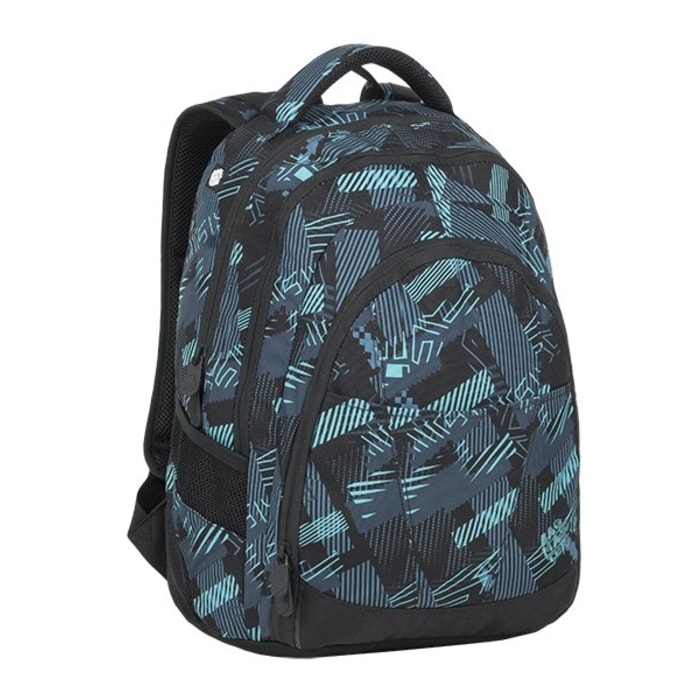 BAGMASTER, STUDENTSKÝ BATOH DIGITAL 9 C PETROL/BLUE/BLACK 24 L - ŠKOLNÍ A DĚTSKÉ BATOHY - BATOHY