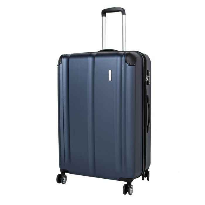 TRAVELITE, ŠKRUPINOVÝ CESTOVNÝ KUFOR CITY 4W L NAVY 113/124 L - ŠKRUPINOVÉ KUFRE - CESTOVNÉ  KUFRE A TAŠKY