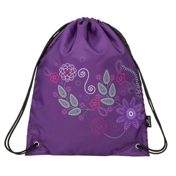 BAGMASTER, SÁČEK NA PŘEZUVKY MERCURY 9 A VIOLET/PINK 1,2 L - ŠKOLNÍ A DĚTSKÉ BATOHY - BATOHY