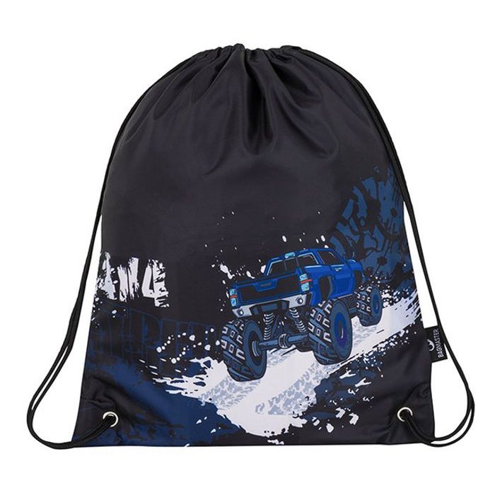 BAGMASTER, VRECKO NA PREZUVKY GALAXY 8 C BLACK/BLUE/WHITE - ŠKOLSKÉ A DETSKÉ BATOHY - BATOHY