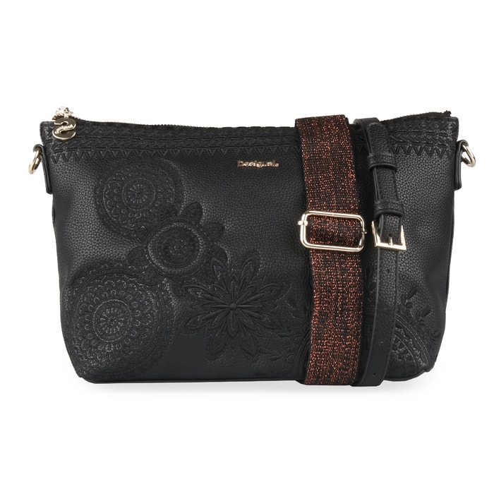 DESIGUAL, DÁMSKÁ CROSSBODY KABELKA BOLS DARK AMBER CATANIA 18WAXPDN - CROSSBODY KABELKY - KABELKY