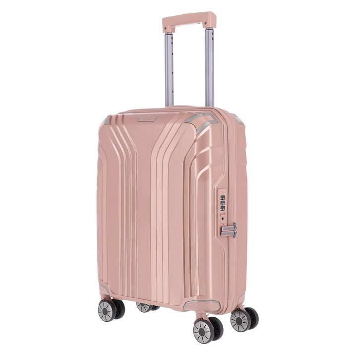 TRAVELITE, KABÍNOVÝ CESTOVNÝ KUFOR ELVAA 4W S ROSE GOLD 41 L - PRÍRUČNÁ BATOŽINA - CESTOVNÉ  KUFRE A TAŠKY