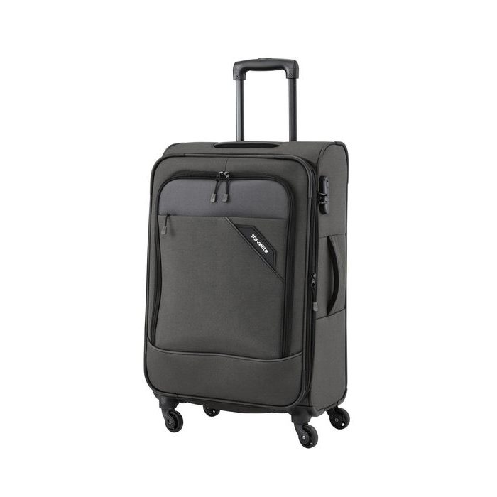 TRAVELITE, CESTOVNÝ KUFOR DERBY 4W M ANTHRACITE 87548-04 69/79 L - LÁTKOVÉ KUFRE - CESTOVNÉ  KUFRE A TAŠKY