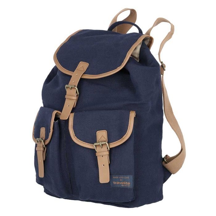 TRAVELITE, MĚSTSKÝ BATOH HEMPLINE CLAP NAVY 9,7 L - MĚSTSKÉ BATOHY - BATOHY