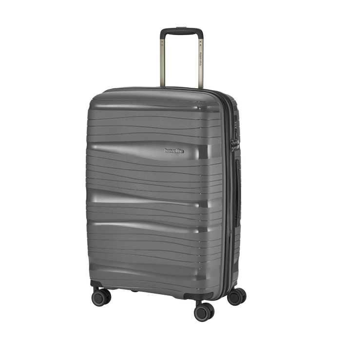 TRAVELITE, CESTOVNÍ KUFR MOTION M ANTHRACITE 71/82 L - SKOŘEPINOVÉ KUFRY - CESTOVNÍ KUFRY A TAŠKY