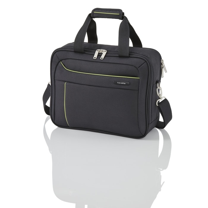 TRAVELITE, PALUBNÍ TAŠKA SOLARIS BOARD BAG BLACK/LEMON 88104-01 - PŘÍRUČNÍ ZAVAZADLA - CESTOVNÍ KUFRY A TAŠKY