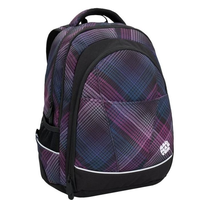 BAGMASTER, DÍVČÍ STUDENTSKÝ BATOH DIGITAL 6 B BLACK/PINK/GREEN 24 L - ŠKOLNÍ A DĚTSKÉ BATOHY - BATOHY