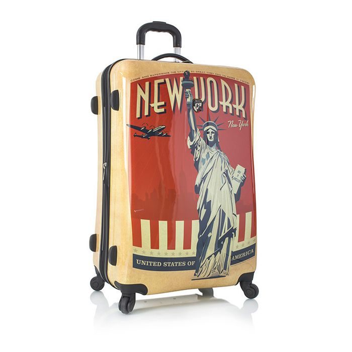 HEYS, SKOŘEPINOVÝ CESTOVNÍ KUFR VINTAGE TRAVELER L NEW YORK 105 L - SKOŘEPINOVÉ KUFRY - CESTOVNÍ KUFRY A TAŠKY