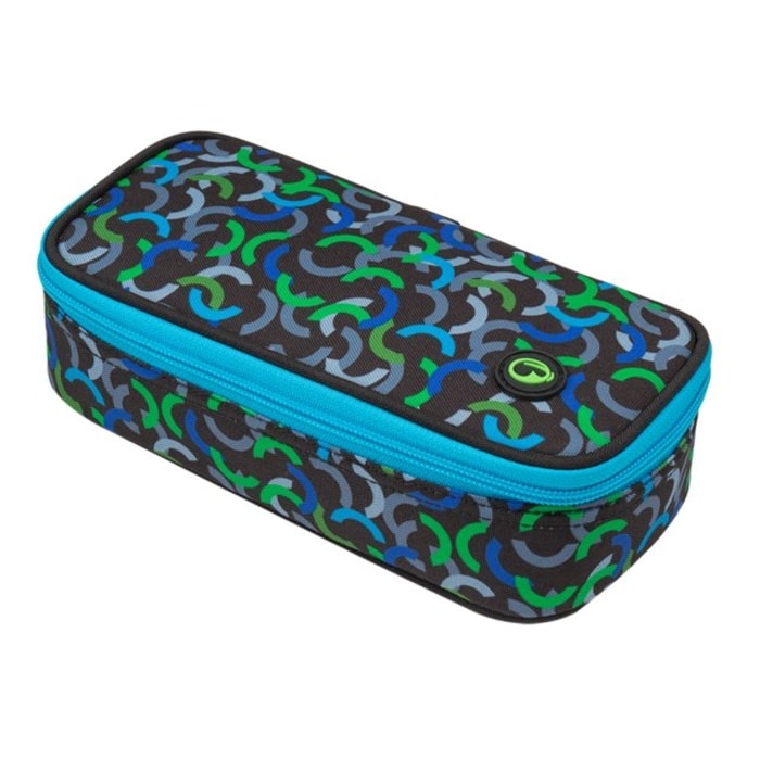 BAGMASTER, ŠKOLSKÝ/ŠTUDENTSKÝ PERAČNÍK THEORY 9 E GREEN/BLUE/BLACK - PUZDRÁ NA PERÁ - DOPLNKY