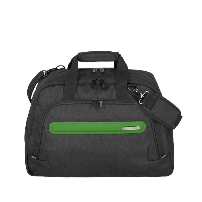 TRAVELITE, CESTOVNÁ TAŠKA MADEIRA WEEKENDER ANTHRACITE/GREEN 30 L - CESTOVNÉ TAŠKY - CESTOVNÉ  KUFRE A TAŠKY