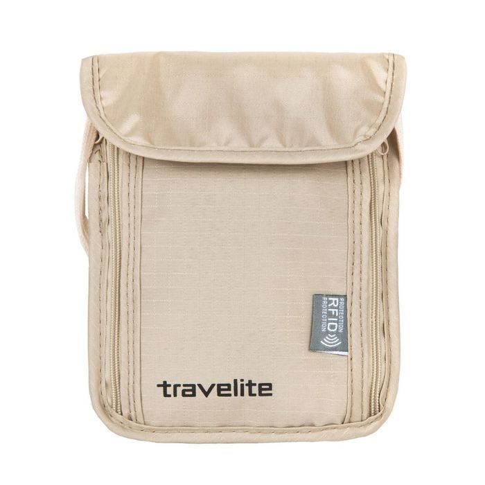 TRAVELITE, CESTOVNÁ KAPSIČKA NECK POUCH RFID BEIGE - CESTOVNÉ PRÍSLUŠENSTVO - CESTOVNÉ  KUFRE A TAŠKY